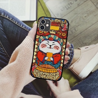 Ốp Lưng Thanh Lịch Hình Nghệ Thuật Mèo Phú Ông Mèo Mập Ú Chống Nước cho IPHONE SAMSUNG MYS20220098