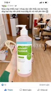 Nước rửa tay khô Alfasept