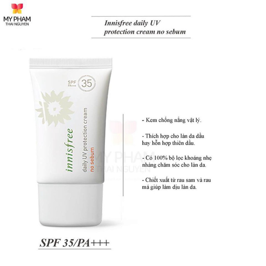 Kem chống nắng Innisfree nosebum 35+ kiềm dầu tốt nhất - Hàn Quốc