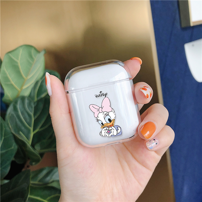 Hộp Đựng Chống Sốc Bằng Nhựa Cứng Trong Suốt In Hình Pikachu Cho Airpods 1 2