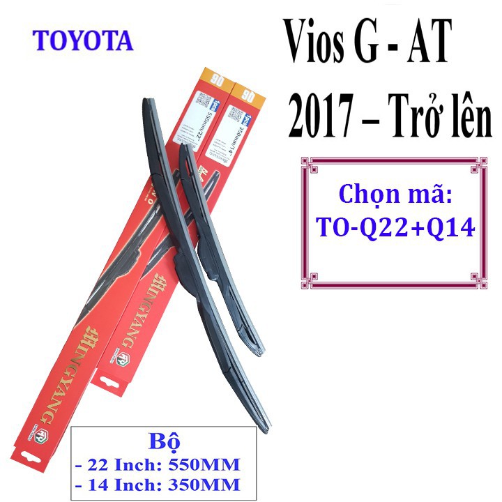 CẦN GẠT MƯA VIOS G-AT ĐỜI 2017 TRỞ LÊN - VÀ TẤT CẢ CÁC DÒNG XE KHÁC CỦA TOYOTA - Công nghệ Đức