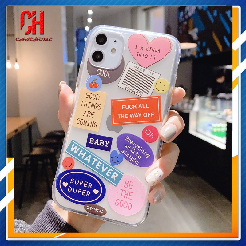 Ốp điện thoại trong suốt họa tiết hoạt hình sành điệu cho Realme 5 5i 6 C2 6i C3 7 C11 C12 5S C1 7i C15 C17 6S U1 C3i Narzo 20 PRO 10 10A 20A | BigBuy360 - bigbuy360.vn