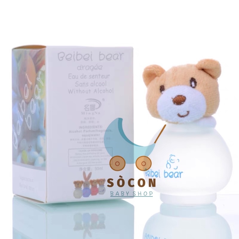 Nước Hoa Em Bé Gấu Beibei Bear 50ml / Nước Hoa Trẻ Em