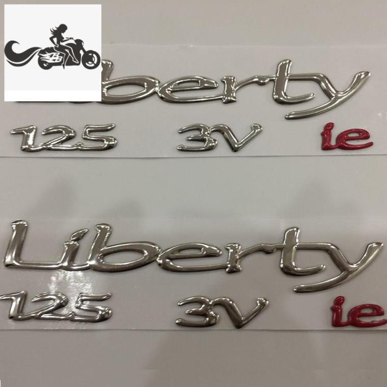 Tem Nỗi Chữ Liberty 125 3V Ie Dán Xe Máy Siêu Bền