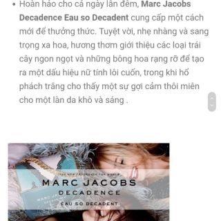 Nước hoa Marc Jacobs 100ml __ Ngọt mát