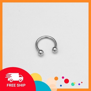 KHUYÊN CHỮ U - 6mm/8mm/10mm - Khuyên chữ U bi tròn - Khuyên tai, septum, môi.. - Khuyên thép y tế - Khuyên xỏ cơ bản