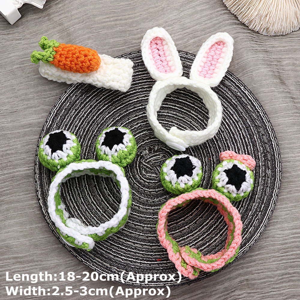 Vòng tay đan len hình thỏ / cà rốt / ếch dễ thương sáng tạo cho bé gái