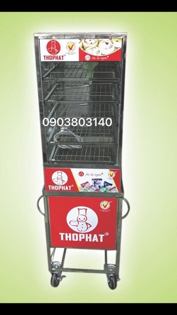 Tủ hấp bánh bao inox 304 kích thứớc 40*40*170cm