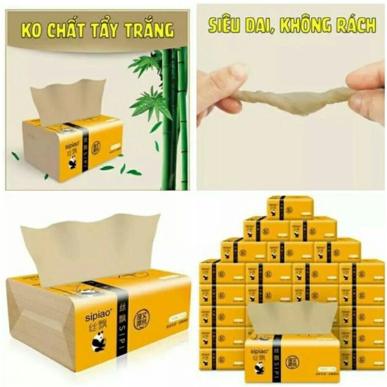 GIẤY ĂN SỢI TRE TRÚC KHÔNG TẨY TRẮNG