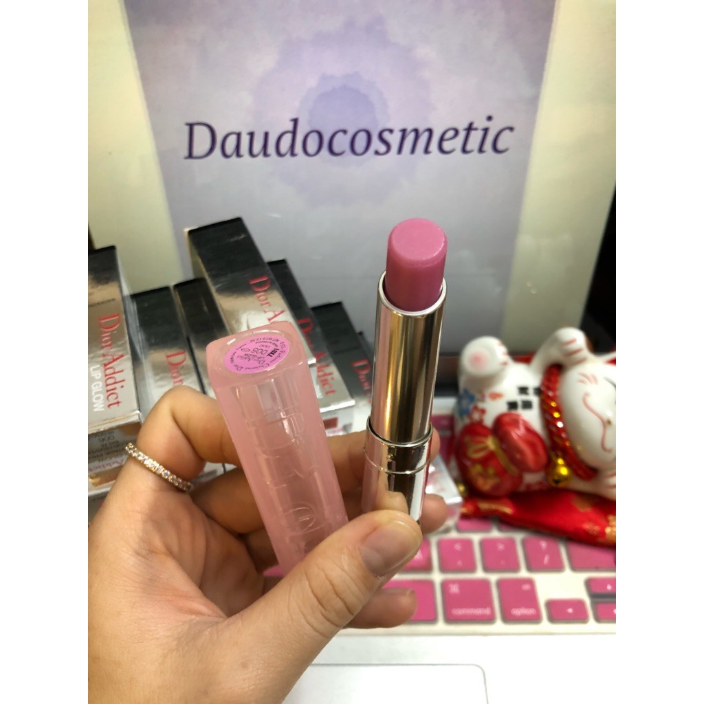 Chính Hãng . [ fullsize ] Son dưỡng Dior Lip Glow 004 Coral Dior Holo Glow Matte Glow Chuẩn Auth 1