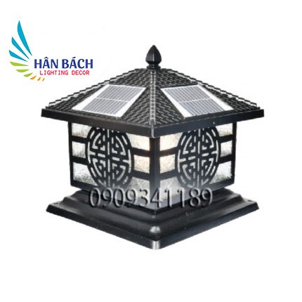 Đèn trụ cổng,đèn gắn cột,đèn trụ năng lượng mặt trời D400