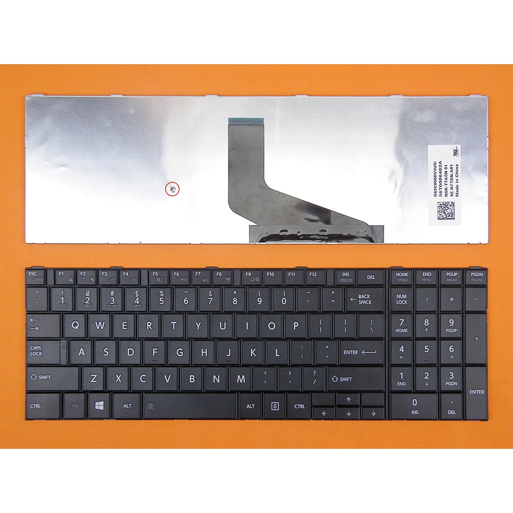 Bàn phím Toshiba keyboard B553 B554/K PB554KBB1R7AE71 có phím Số phím Japan USA