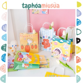 Túi quai giấy đựng quà hình gấu cute - MiuSua