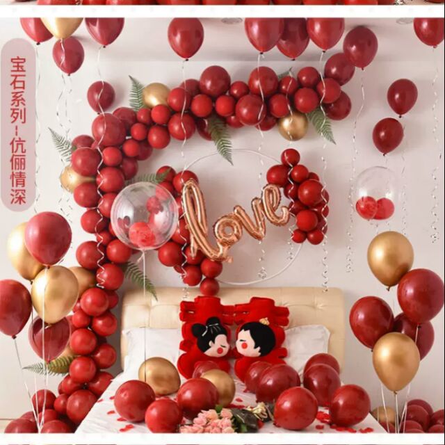 Set bóng bay trang trí đám cưới a58
