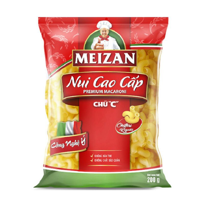 Nui Chữ C Cao Cấp Meizan 200G