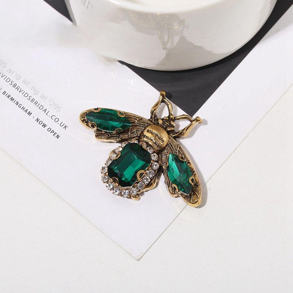 Ghim Cài Áo Hình Con Ong Đính Đá Nhân Tạo Thời Trang|Kẹp Cài Khăn Choàng Cổ