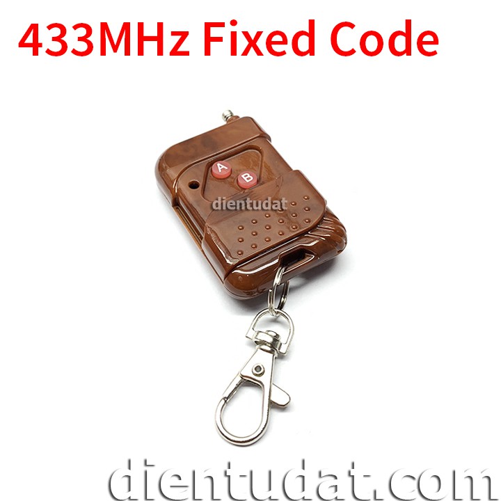 Remote 2 Nút 433MHz - Mã Hàn Fixed Code