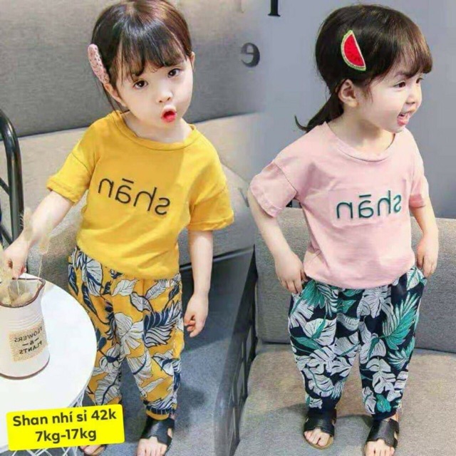 BỘ SHAN KUTE BÉ GÁI