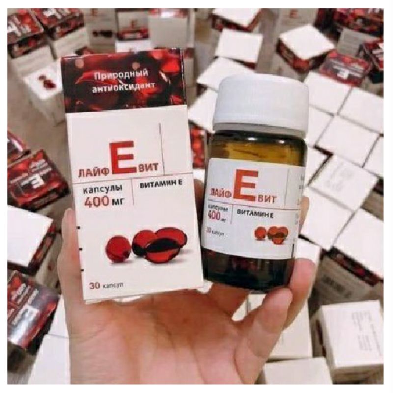 VtaminE đỏ Nga 400mr  ( lọ thủy tinh)