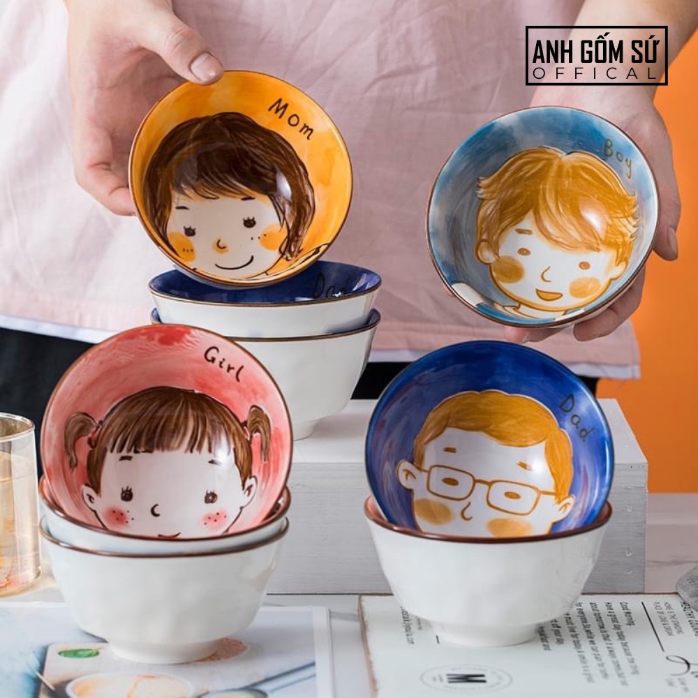Bộ bát gia đình gốm sứ