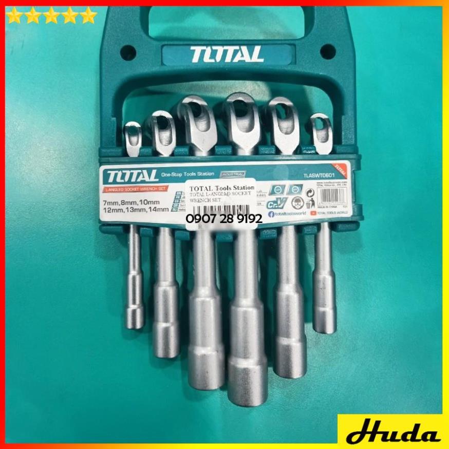 Bộ 6-9 chìa vặn góc L 7-19mm đa năng Total Ingco Bộ điếu chữ L  chìa vặn thép Cr-V chắc chắn 1234