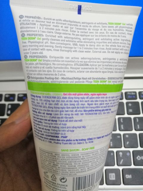 Sữa rửa mặt giảm nhờn và ngăn ngừa mụn Teen Derm Gel - ISIS PHARMA | BigBuy360 - bigbuy360.vn