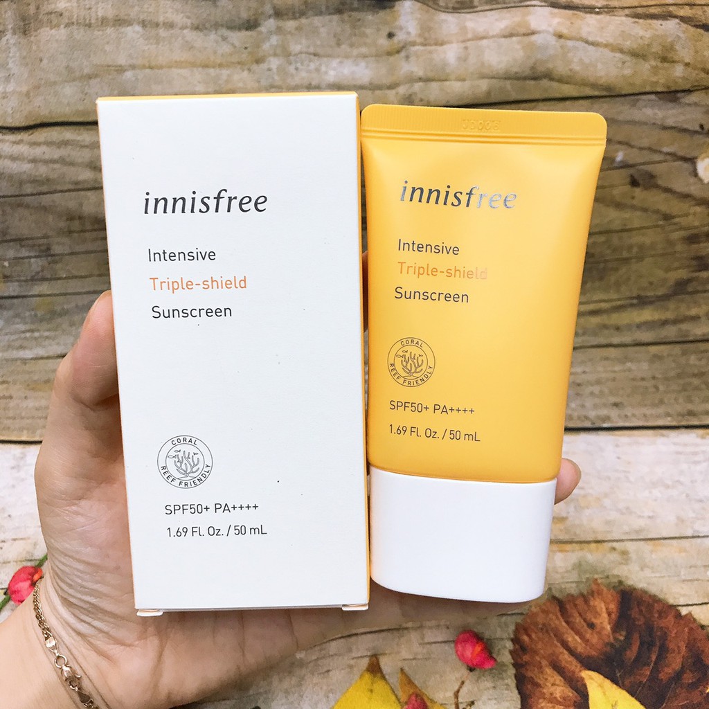 [ CHÍNH HÃNG ] Kem Chống Nắng INNISFREE INTENSIVE TRIPLE SHIELD SUNSCREEN SPF50+ PA+++ 50ml