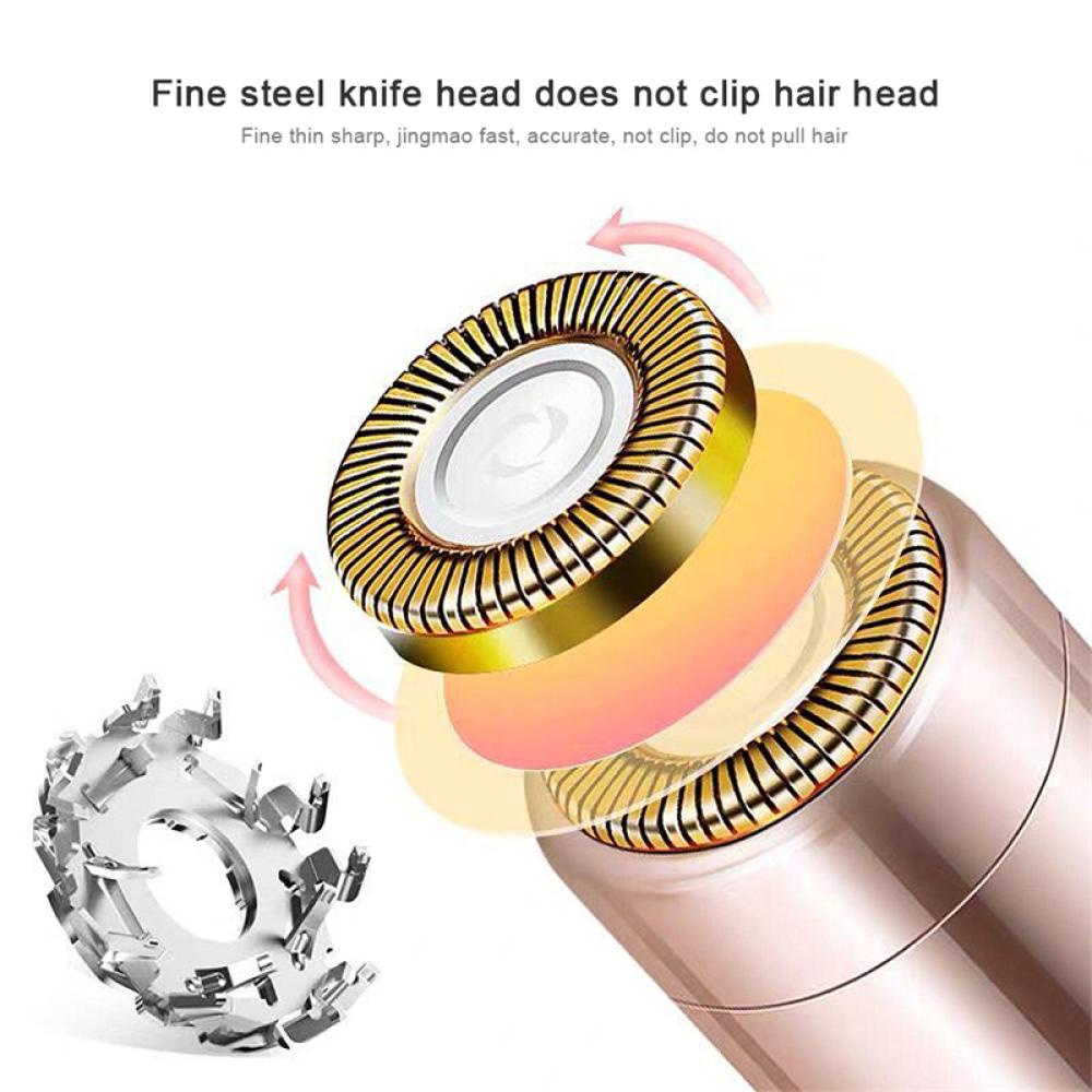 Máy Cạo Lông Mày/Lông Mặt/Cơ Thể Thiết Kế Hình Son Môi Nhỏ Gọn Tiện Dụng Cho Nữ C5Y6
