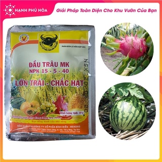 Phân Bón Lá Hỗn Hợp Đầu Trâu Bình Điền MK NPK 15 5 40 - 10g - Lớn Trái Chắc Hạt Đẹp Màu