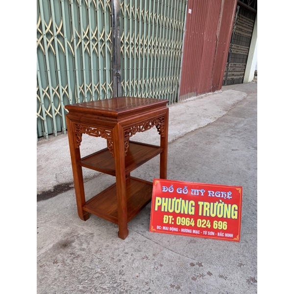 Đôn gỗ gụ mặt 35x50 cao 70