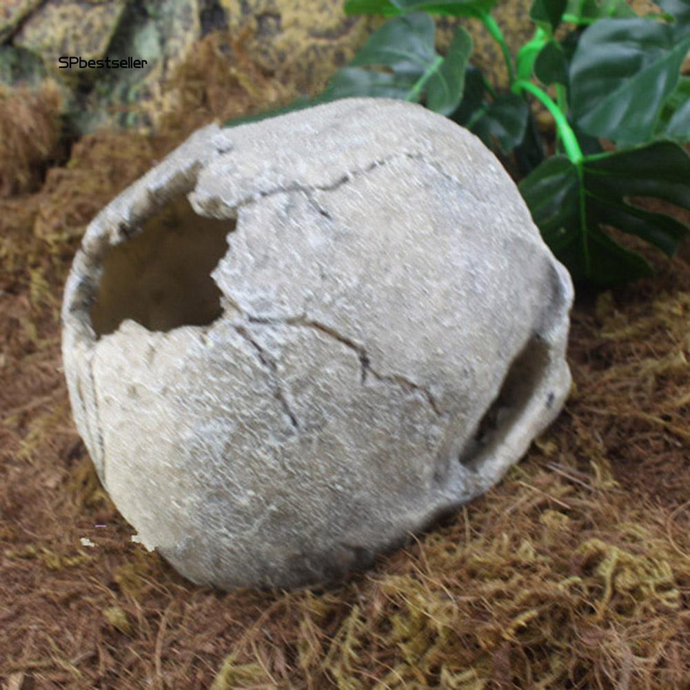 Mô hình đầu lâu bằng nhựa tạo hình trang trí bể cá độc đáo