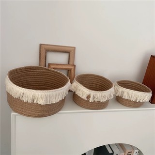 Giỏ đựng đồ dệt tay kiểu Pháp