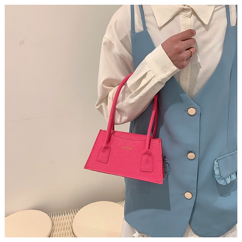 Túi Xách Đeo Vai Hình Vuông Nhỏ Gọn Màu Trơn Kiểu Retro Đơn Giản Thời Trang Mùa Hè NB00056