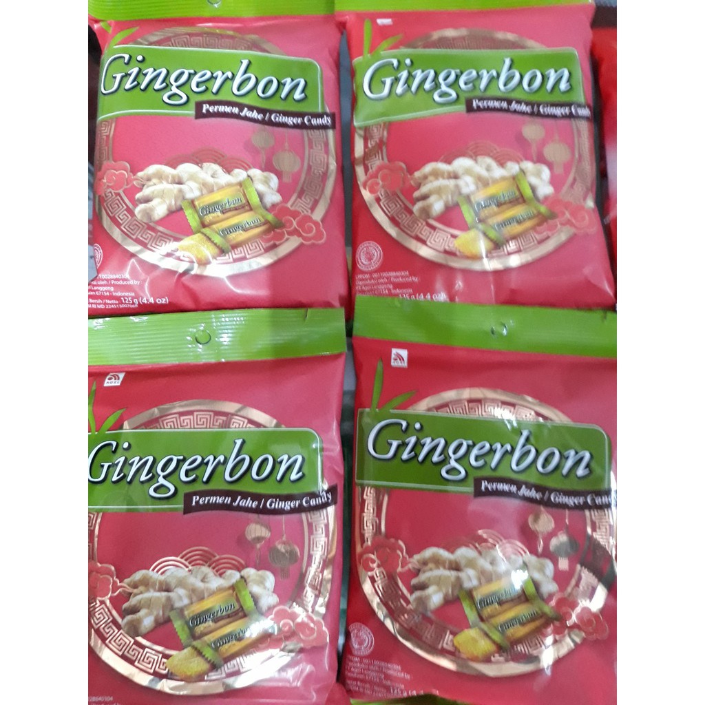 Kẹo Gừng Dẻo Gingerbon Gói 125gr Indonesia