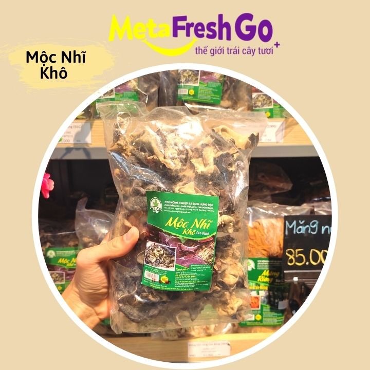 Mộc Nhĩ Khô Cao Bằng Loại Đặc Biệt 200g - Nấm Mèo Khô Thơm Ngon Bổ Dưỡng | Meta FreshGo