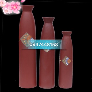 Bộ 3 bình gốm Bát Tràng