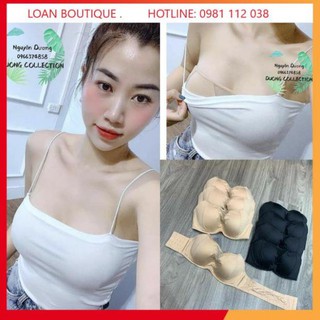 ÁO NGỰC KHÔNG DÂY CHỐNG TỤT LOẠI XỊN_ÁO CÚP NÂNG NGỰC TẠO KHE PINK ĐẸP LOANBOUTIQUE