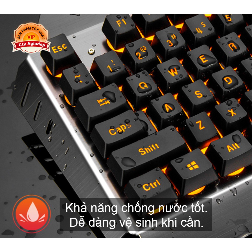 Bộ Bàn Phím + Chuột game Wireless Siêu xịn có Pin Sạc và Ánh sáng - TechDragon