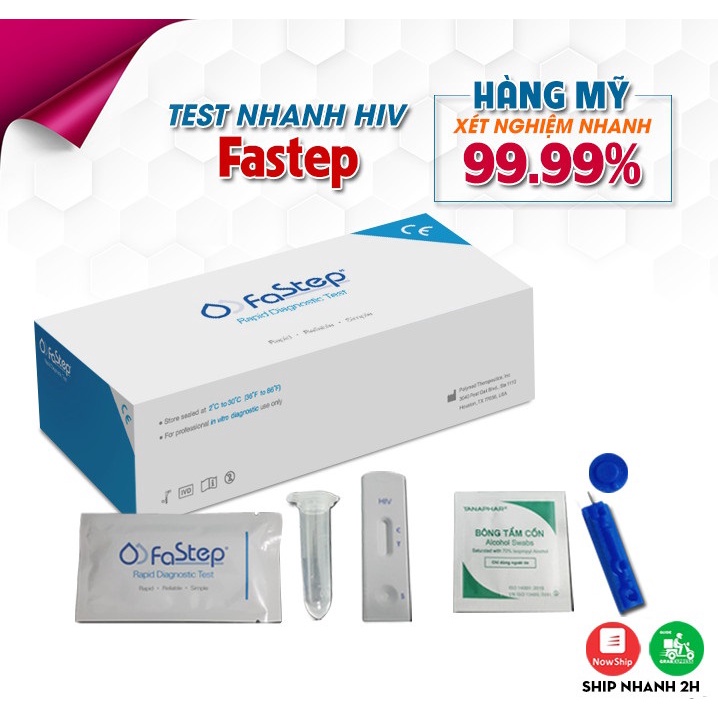 Que Test HIV Fastep  – Que Thử HIV Tại Nhà Chính Xác 99.99%, Dễ Sử Dụng, An Toàn, Bảo Mật - Nhập Khẩu Chính Hãng Từ Mỹ
