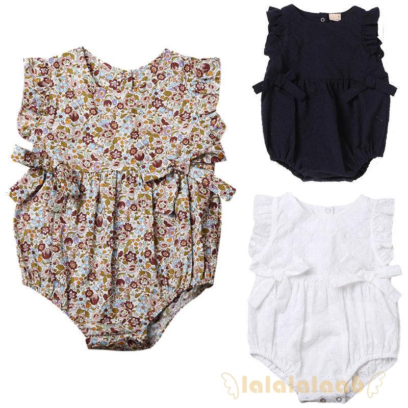 Jumpsuit In Hoa Dễ Thương Cho Bé Gái (0-24 Tháng)