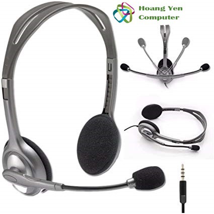 Tai Nghe Chụp Tai LOGITECH H111 Cho Laptop, Smart Phone (1 Jack 3.5mm) - BH 2 Năm Chính Hãng