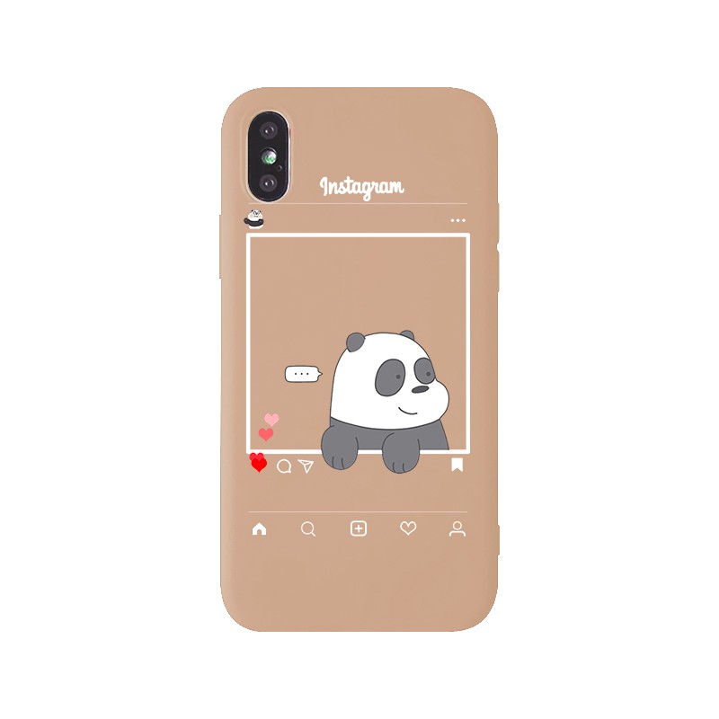 Ốp điện thoại in hình gấu hoạt hình xinh xắn cho iPhone Xsmax XR XS X 7 8 6 6S Plus 6sPlus 7plus | BigBuy360 - bigbuy360.vn
