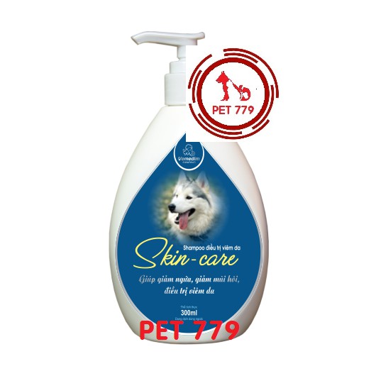 Sữa tắm chó mèo Skin Care Shampoo phòng trị viêm da 300ml