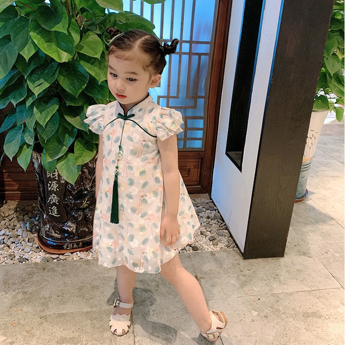 Đầm Công Chúa Thiết Kế Mới Kiểu Cổ Trang Trung Quốc Thời Trang Mùa Hè 2021 Dành Cho Bé Gái