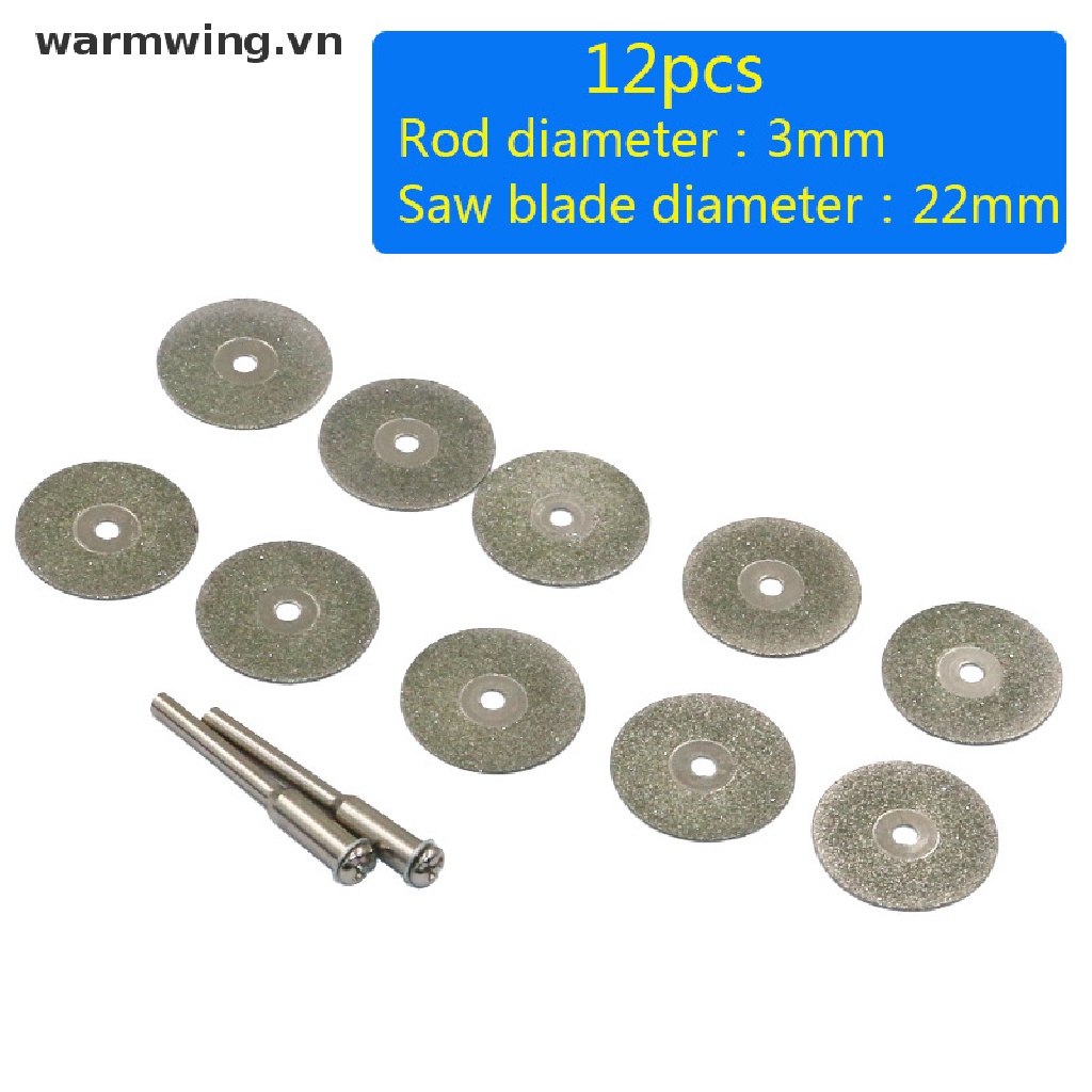 Set 10 Lưỡi Cưa Tròn + 2 Trục Quay Chuyên Dụng