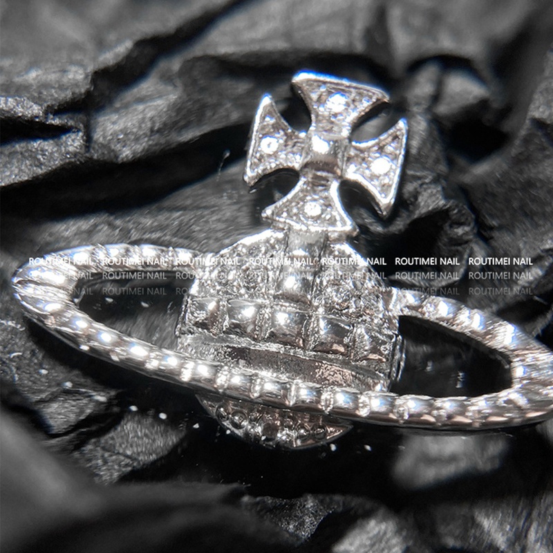 Set 10 Phụ Kiện Trang Trí Móng Tay 3d Phong Cách Gothic Cổ Điển Charms
