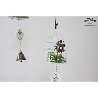 Chuông gió lồng chim sắt Vintage LỚN