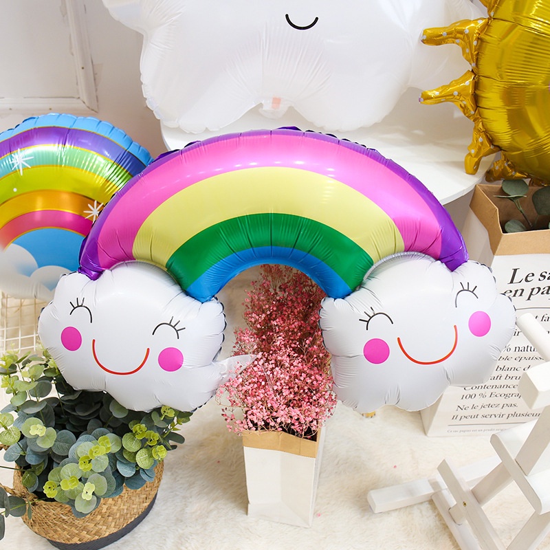 1 Bong Bóng Lá Nhôm Hình Kỳ Lân Mặt Cười Dùng Trang Trí Tiệc Sinh Nhật Cho Bé