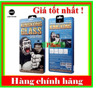 {Giá hủy diệt} Kính Cường Lực KingKong Full Màn Chính Hãng Mẫu Mới Nhất 2020 Chống Vỡ Viền cho iPhone WTP-038
