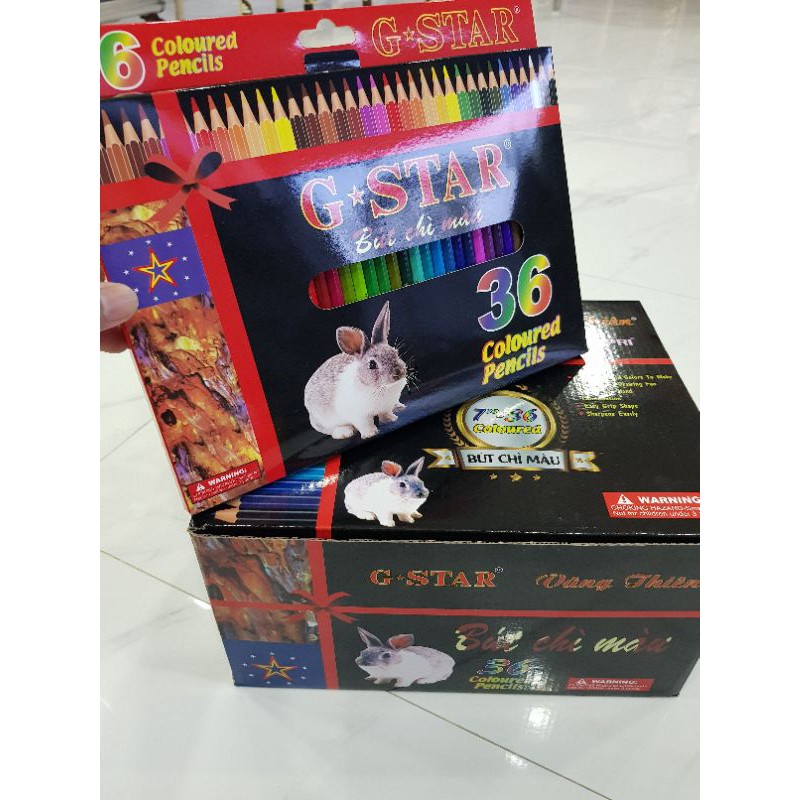 BÚT CHÌ MÀU GỔ 36 MÀU G STAR